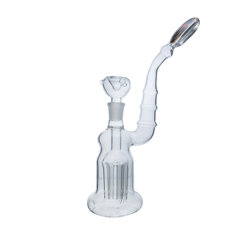 

2020 new Unique Clear Glass Water Thick Build a Bongs Straight Tube Hookah Percolator Tobacco Smoking Pipe 14mm Joint