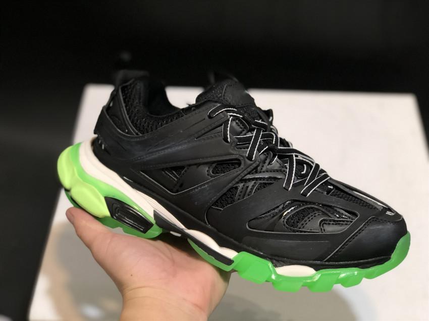 

Track 3.0 Shoes Designer Tess Paris Men Women Gomma Maille Black Lime Green 3M Triple S Hiking Outdoor Chaussures Sneakers With Box