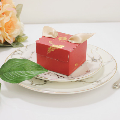 

50pcs Square Paper Gift Candy Boxes For Kids Birthday Wedding Favors Packing Exquisite Manual Gift Box Supplies