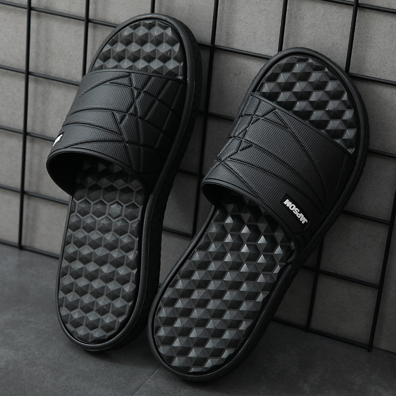 

Coslony 2020 outdoor Men Slippers For Guests Summer beach Red Men Casual Shoes Fashion slipper rubber sole black