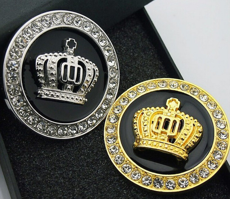 Crown Car Emblem Exterior & Interior Accessory ×2 Pack Crown Gold Small Bling Car Decoration Decal 3D Sticker Crystal Crown Car Emblem Exterior & Interior Accessory ×2 Pack Crown Gold Small Bling Car Decoration Decal 3D Sticker Crystal
