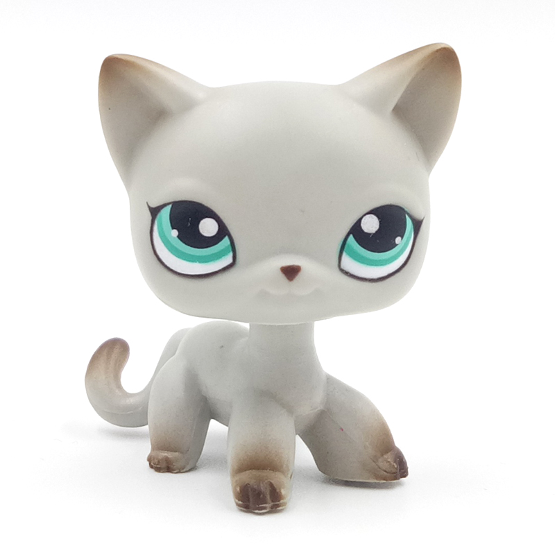 

cat pet toys 5cm figure short hair kitty, White base