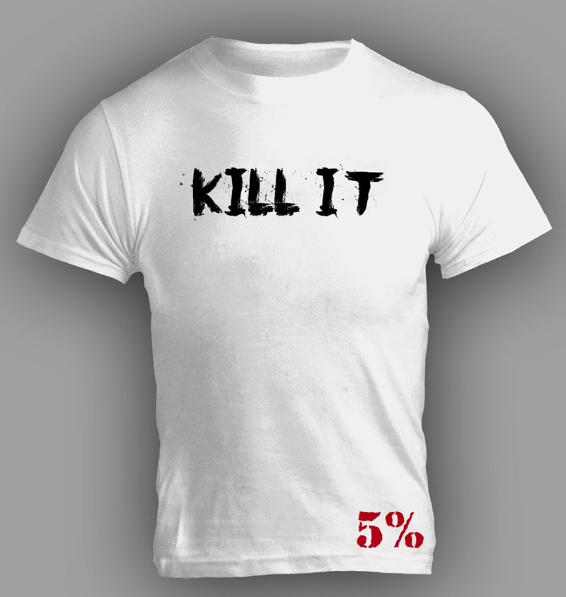 

QNPQYX Men Bodybuilding T-shirt Fitness Clothes KILL IT Printed Men Fashion Sports Soccer Ball Wear Men/Women Tee, A2