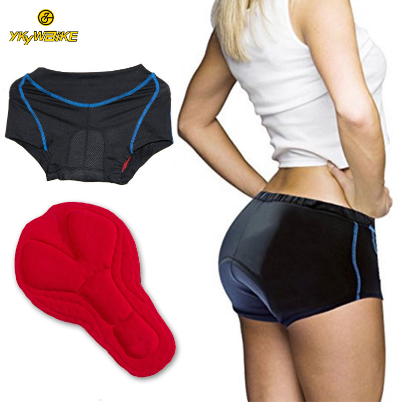 

YKYWBIKE Cycling Shorts Men Women MTB Bermuda Bike Underwear High Quality 2020 Pro Padded Shorts Mountain Bicycle Tricota, Black