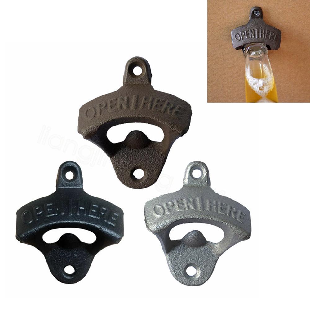 

Wall-mounted openers beer bottle opener cast iron retro opener for kitchen Home tool New Fashion Opener wall decor FFA3694-2