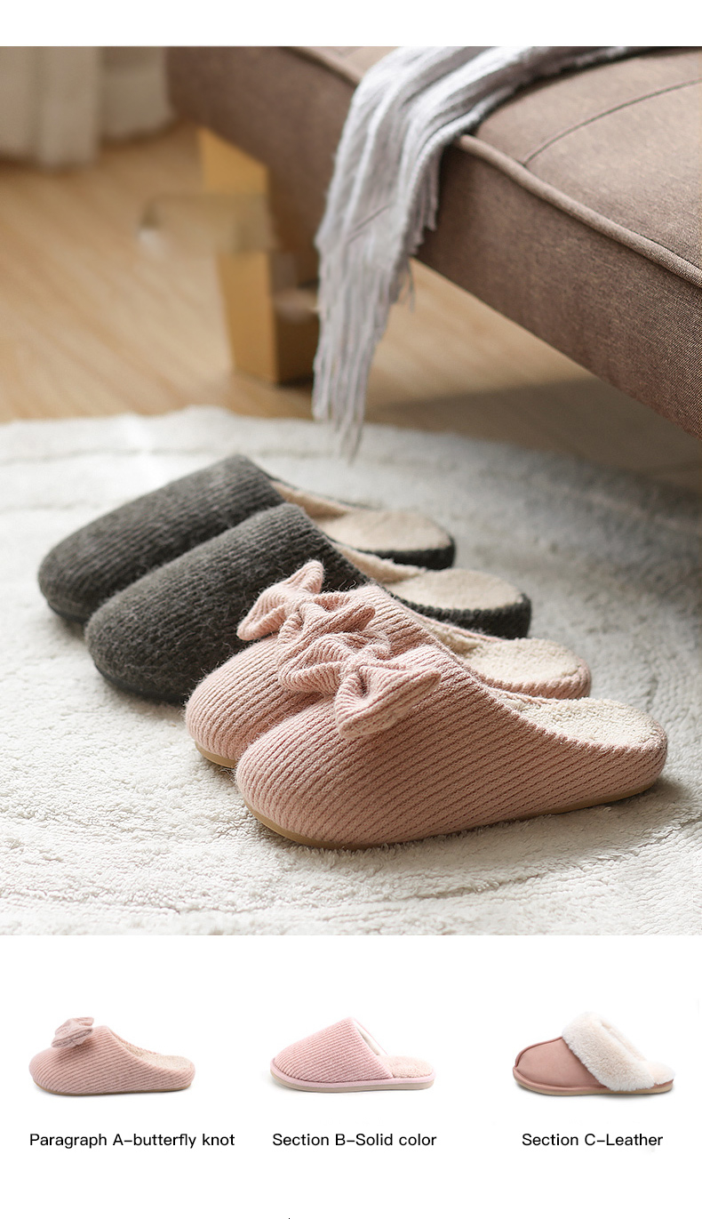 house slippers for women on 2021 Posee Slippers House Slippers For Women Winter Warm Non Slip Women Shoes Indoor Home Warm Slippers Female 09012 Sh190925 From Hai07 14 08 Dhgate Com