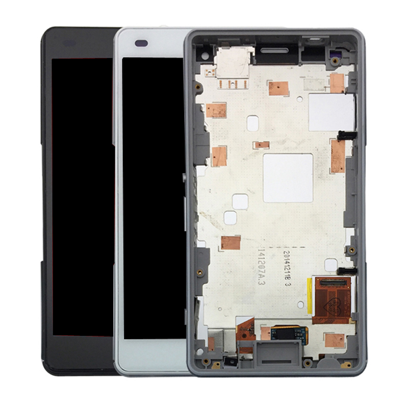 

For SONY Xperia Z3 Compact LCD Display Touch Screen Digitizer Display Replacement Full Assembly For Sony Z3 Mini Display with Frame Parts