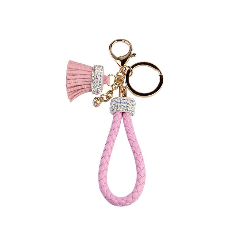 

Crystal Woven Rope Rhinestone Tassel Keychain Pendant Can Be Used With Any Diy Ornament Accessories Bag Pendant Accessories