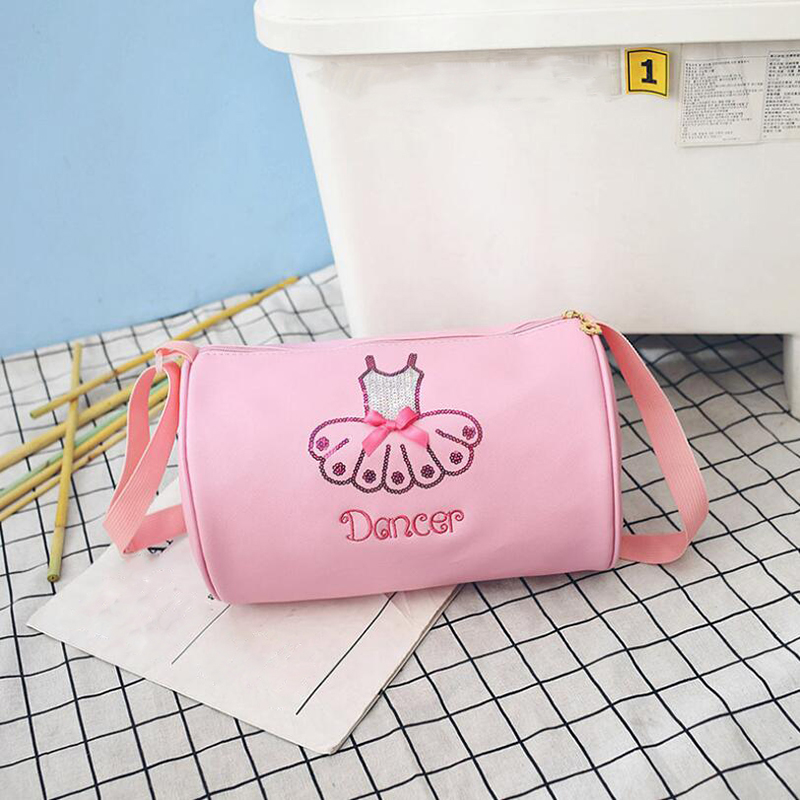 

Ballet Dance Bags Girls Ballet Sports Dance Girls Package Backpack Baby Barrels Package Bag Handbag, Pink