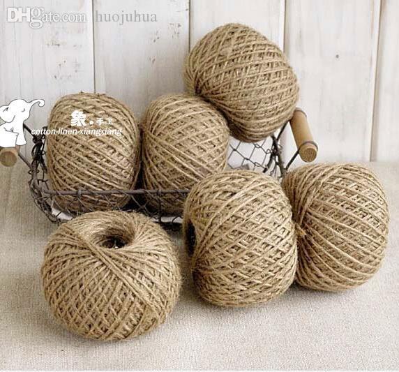 Naturale JUTA CORDA SPAGO PER SHABBY CHICK COUNTRY Crafts DECORAZIONI da appendere