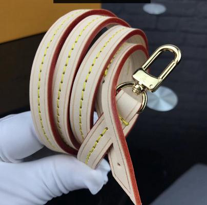 

First grade Bag Part Real Calf Leather SHOULDER STRAP for Favorite N41275 M40718 Clutch Pochette Oxidized into Darker Patina Color