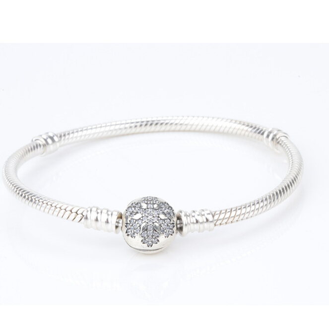 

jewelry bracelet women 30% silver crystal snow zircon clasp clasp bracelet snake bone chain DIY
