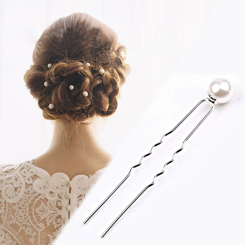 Hot Sale Pack White 2019 Pearl Women Shape Sticks Wedding Bridal