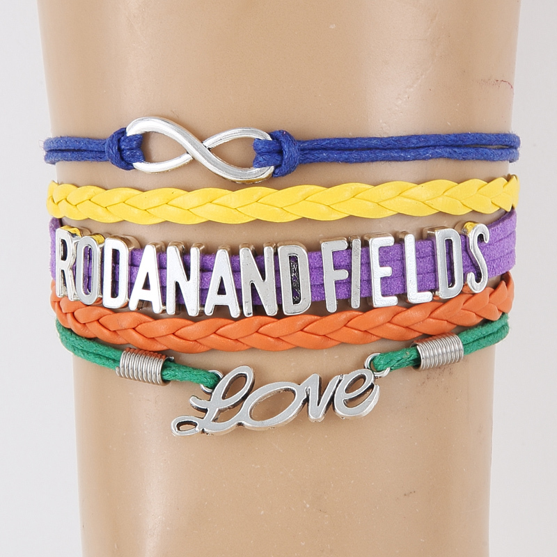 

Infinity Love Rodan And Fields Bracelet Bangles Love Charm Braided Men Women Bracelets Colourful Jewelry Drop Shipping