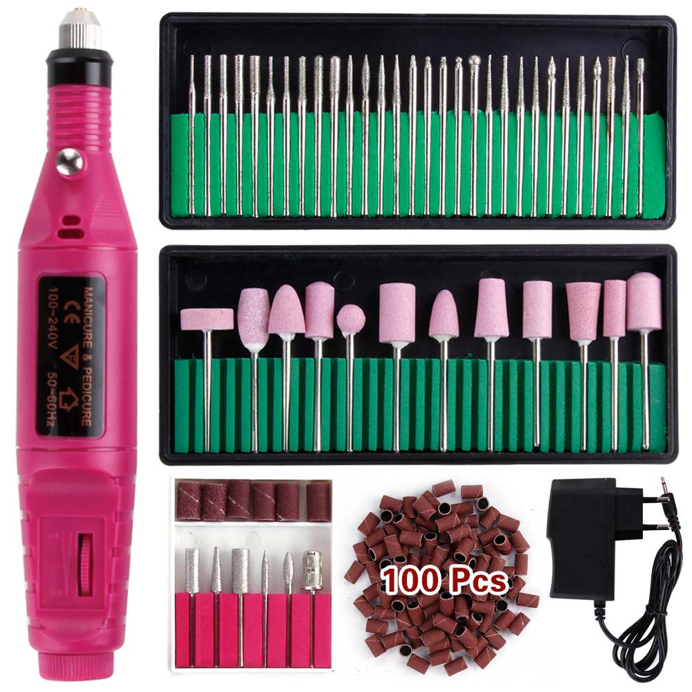 

Electric Nail Drill Machine for Manicure Apparatus Milling Ceramic Diamond Cutters Nail Drill Bits Set Cuticle Cutter File Tools