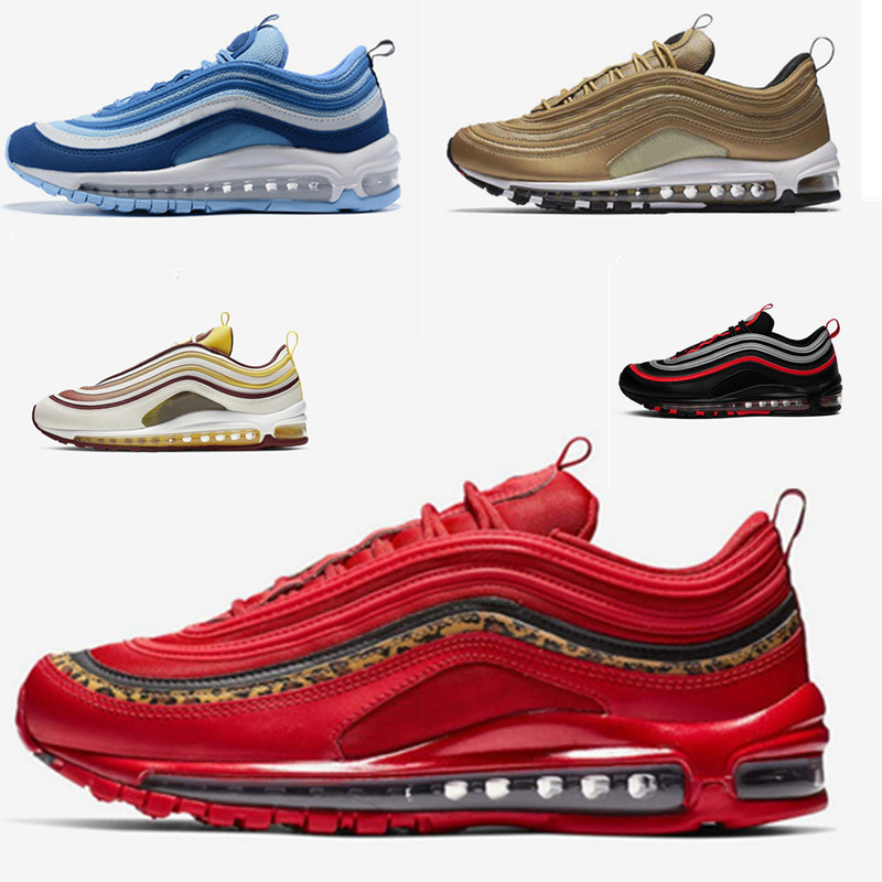 Nike Air Max 97 Livraison gratuite Chaussures de course Casual Hommes Femmes d'été des chaussures de course sont des sports respirant et conforta
