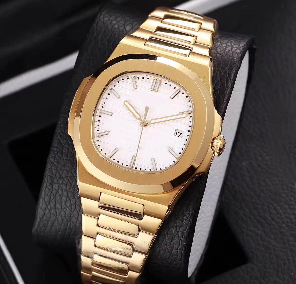 

2019 new Automatic machinery 18K Gold 40mm watch automatic movement white Watch model Sapphire watches Stainless steel watch, Shipping cost
