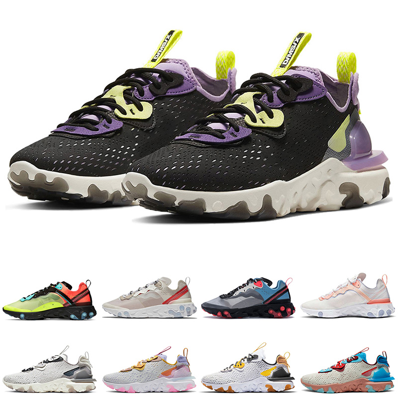 

Wholesale 2020 React Vision Gravity Purple Mens Womens Running Shoes Top Fashion EPIC Element React 55 87 Pale Pink Washed Trainers Sport, 26 anthracite 36-45