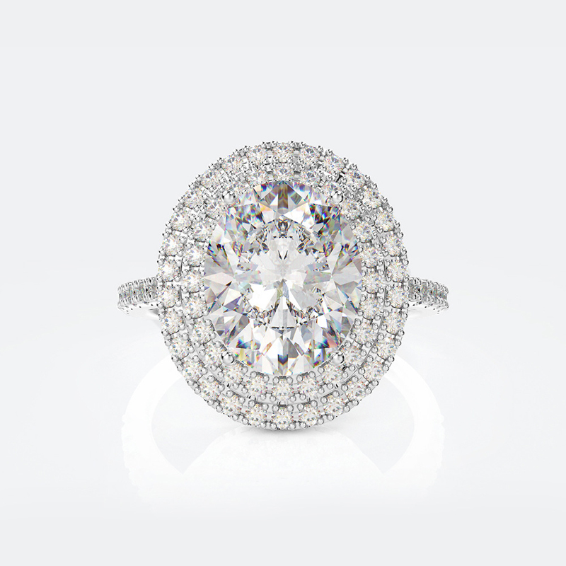 

Big Oval Zircon 925 Sterling silver wedding rings for women Sparkling Colorful CZ Engagement ring size 5-12 party jewelry