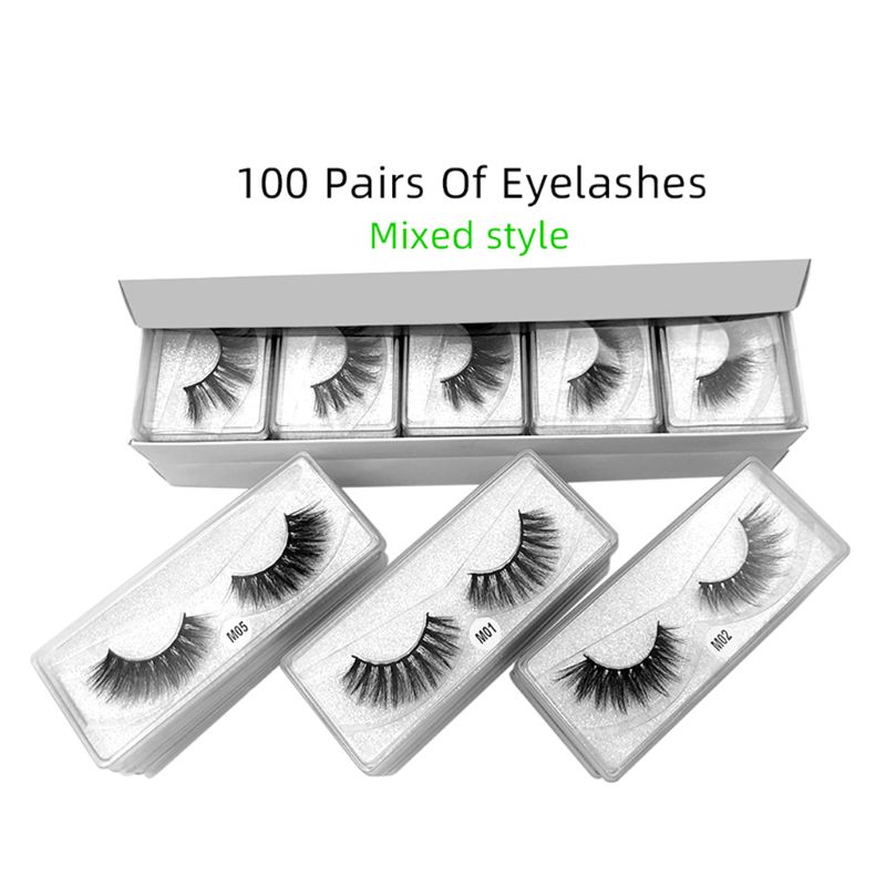 

Long Fake Imitation Mink Eye Lashes Makeup Natural Thick False Women Eyelashes 11UF