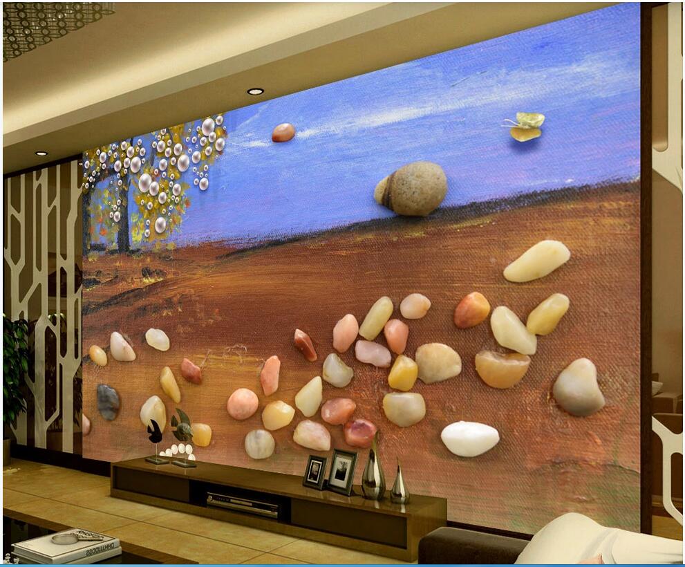 

3d wallpaper custom photo mural 3D stereo relief fortune tree Asuka living room TV background wall home decoration wallpaper for walls 3 d, Non-woven fabric