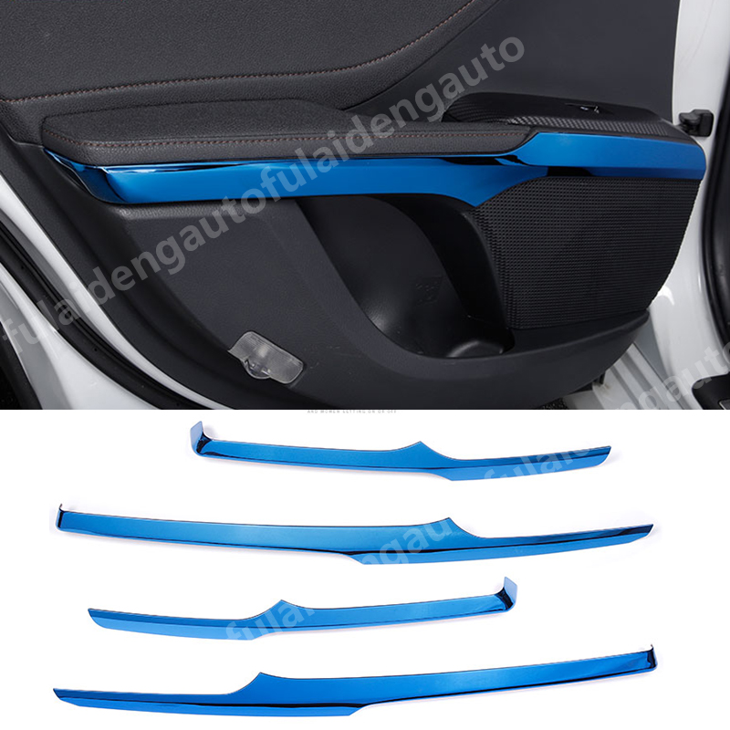 

4pcs For Camry 2018 2019 stainless steel Inner Car Door Armrest Stripe Cover Trim Car Accessories