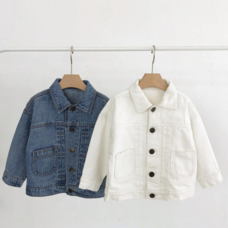 

spring and autumn children's clothing boy baby denim jacket spring children's denim jacket shirt bear jacket