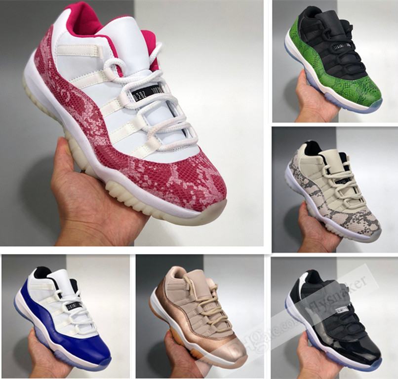 

Hot 11 low pink snake white bred 11s high heiress night maroon basketball shoes pantone think 16 men women sports sneakers 36-47, Black