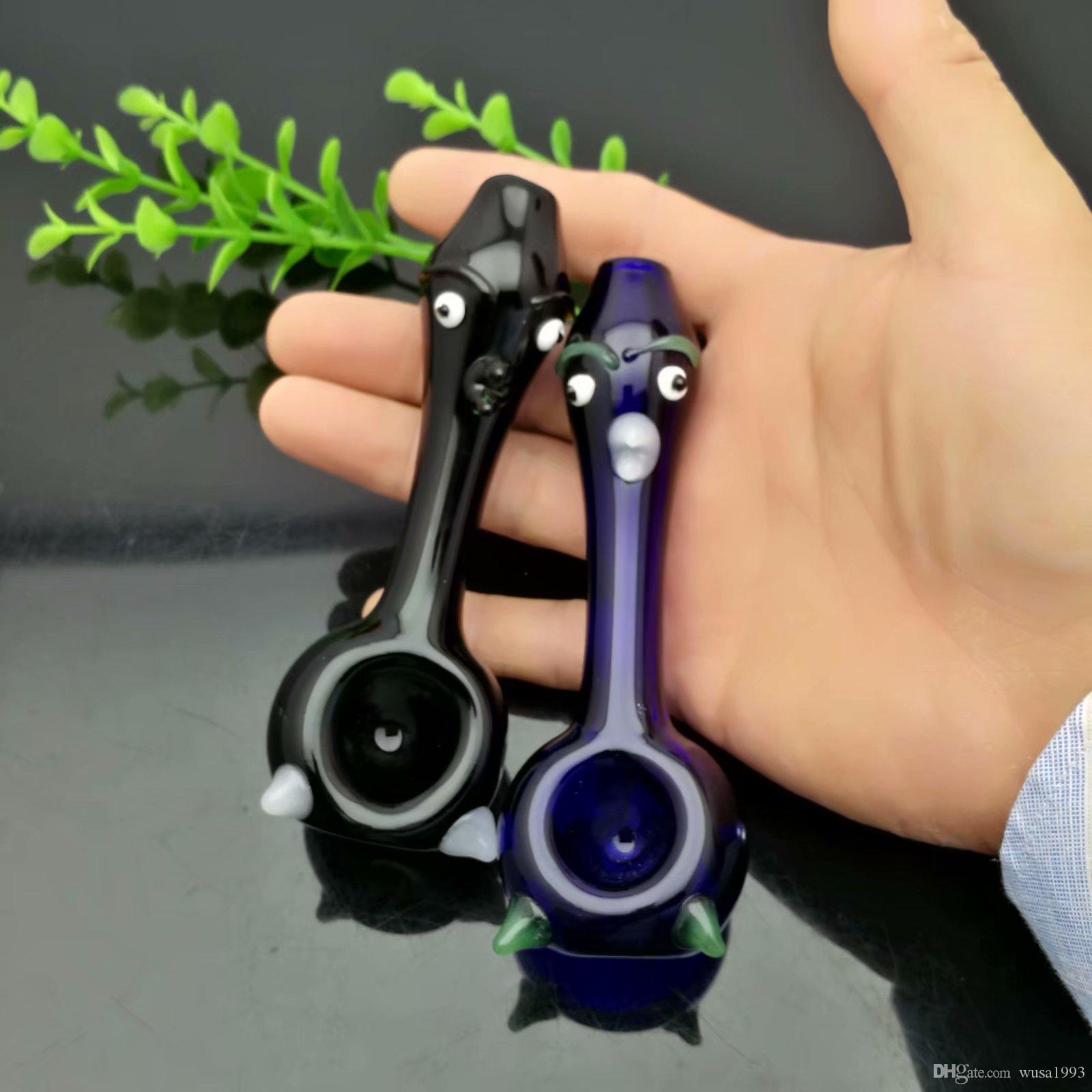 

Colored cartoon glass pipe Wholesale Bongs Oil Burner Pipes Water Pipes Glass Pipe Oil Rigs Smoking Free Shipping