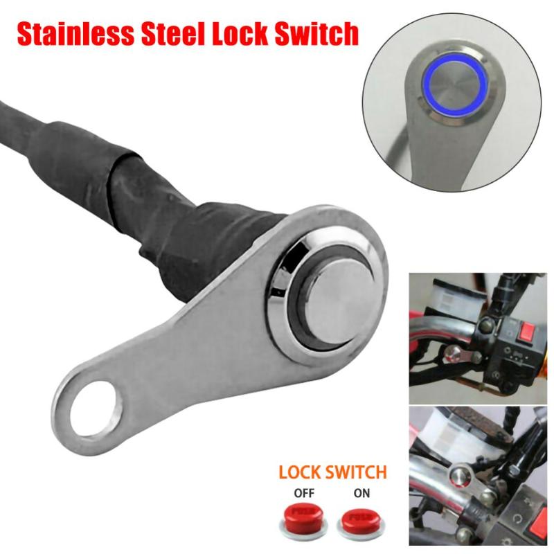 

Stainless Steel LED Motorcycle Switch ON-OFF Handlebar Adjustable Mount Waterproof Switches Button For DC12V Fog Light