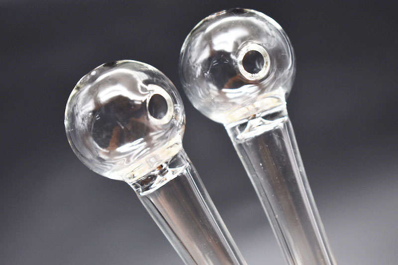 

15cm thick glass oil burner pipe Pyrex glass spoon tobacco Pipes cigarette filter hand Pipe for smoking