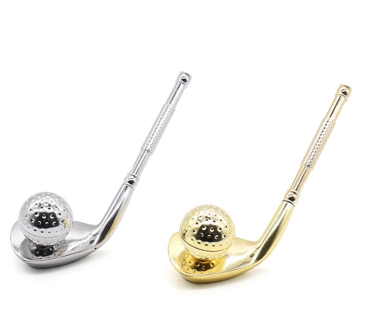 

2019 New Golf Style Creative Metal Pipe 140 mm Portable Long Smoke Tool 2 Wholesale