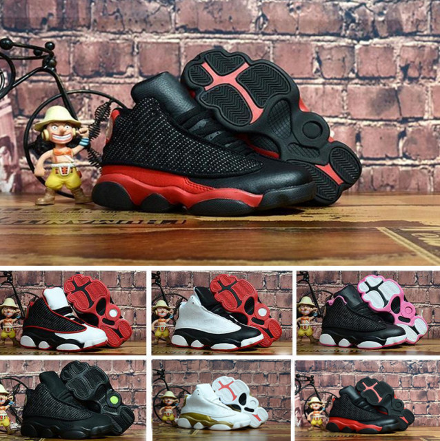 

Hot Sale Designer Baby 13 Kids Basketball Shoes Youth Children's Athletic 13s Sports Shoes Boy Girls Shoes Free Shipping size:11c-3y, As photo