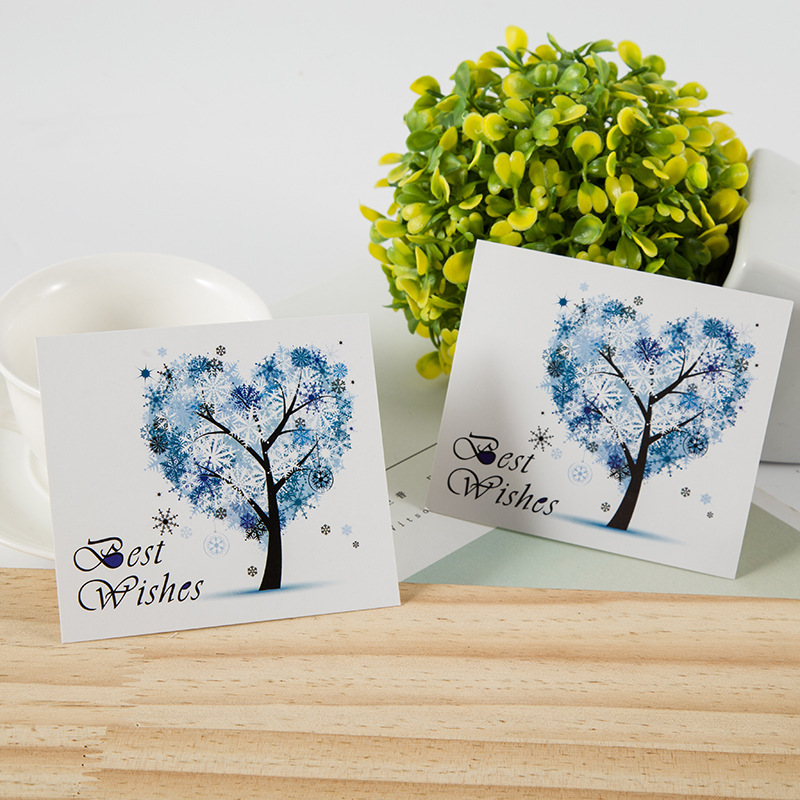 

100pcs Paper card New holiday multi-pattern optional holiday wedding celebration commemorative birthday card 8.5*9.5CM