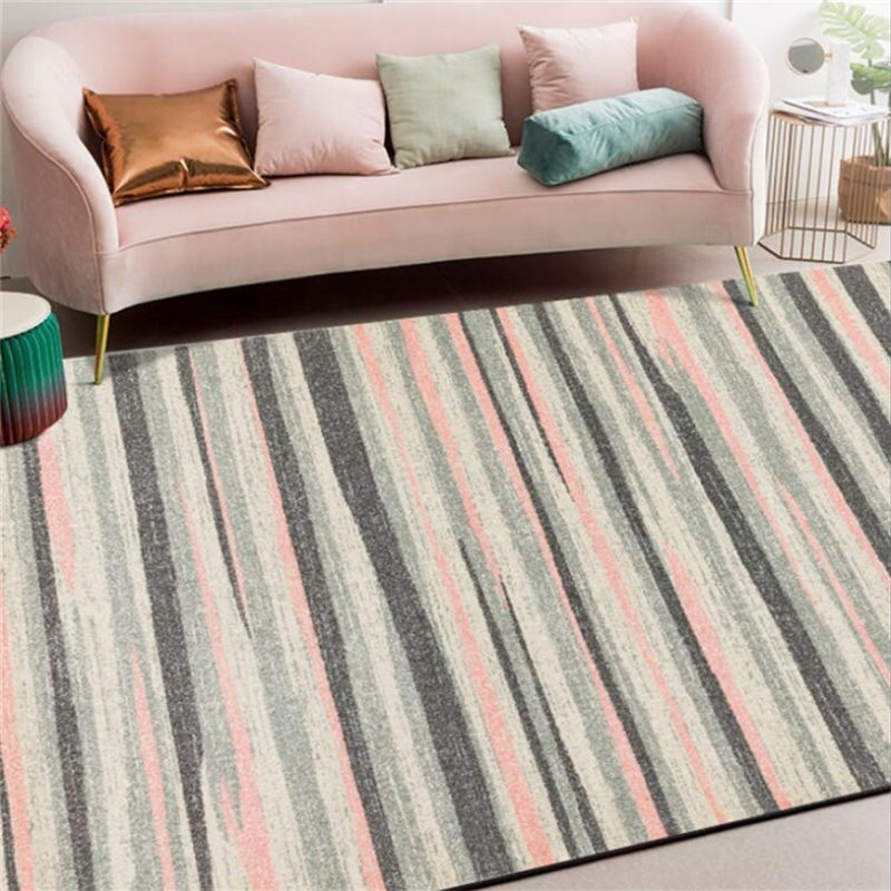 

Area Rug for Living Room Nordic Watercolor Abstract Stripe Pattern Carpet Rugs for Children Rooms Living Room Table Accessories, Jq-carpets-380