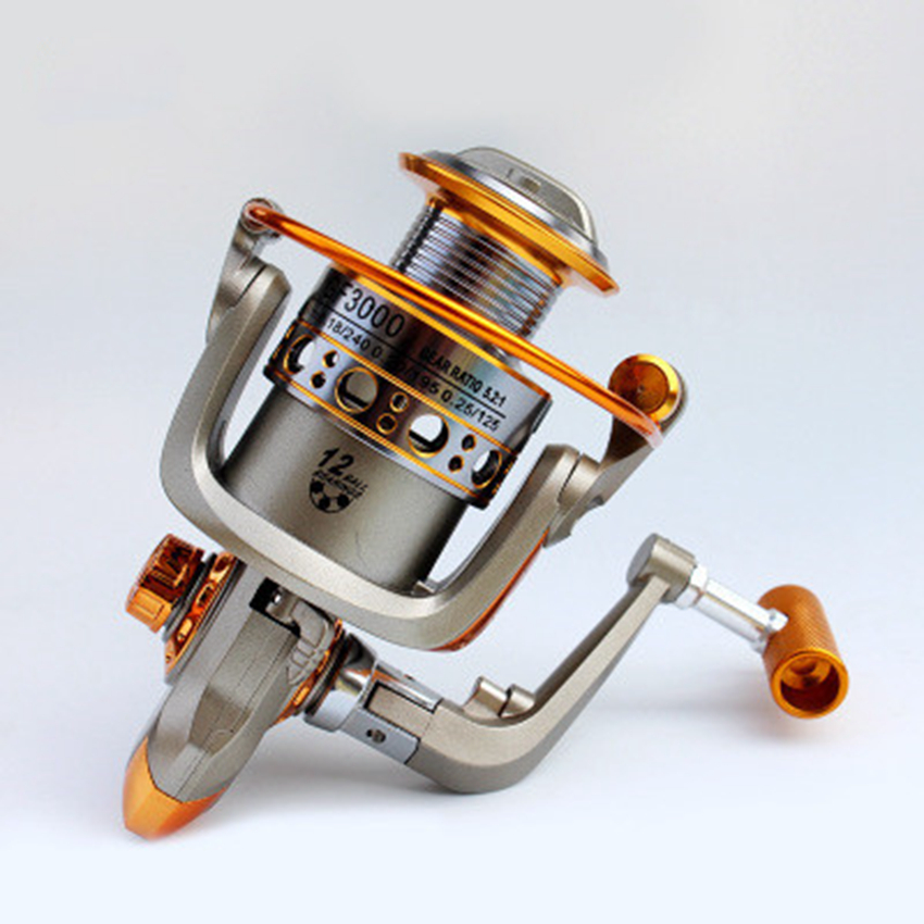 

Speed Ratio 5.2:1 Metal Spinning Fishing Reel GF1000-6000 Spinning Reels Ocean Sea Boat Ice Fishing tackle 12 axis Fishing reel ZZA548