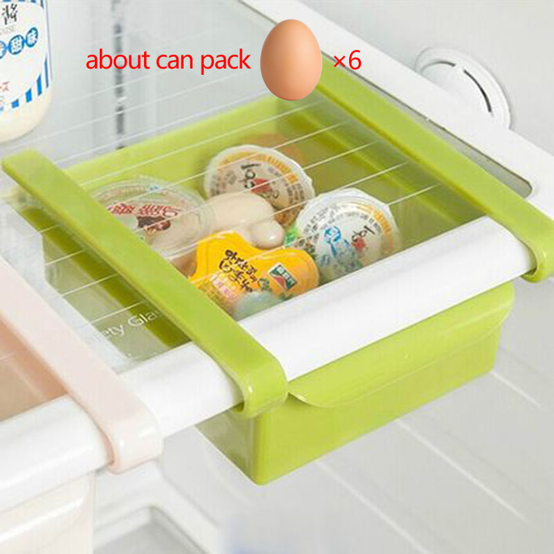 

Urijk Kitchen Refrigerator Pull-out Drawer Storage Box Rack Fresh Spacer Layer Fridge Freezer Shelf Holder Organiser Space Saver