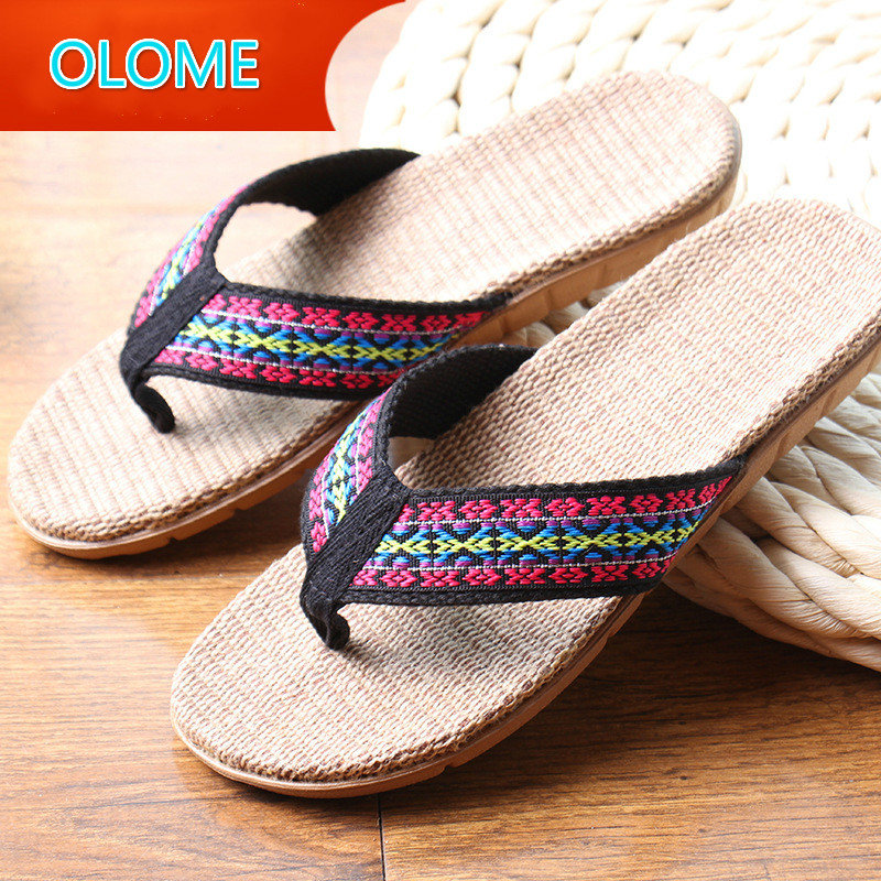 

New Men's Slippers Line Indoor Flip Flops Breathable Women's Casual Slippers Men Flip Flops Living Room Home for Men