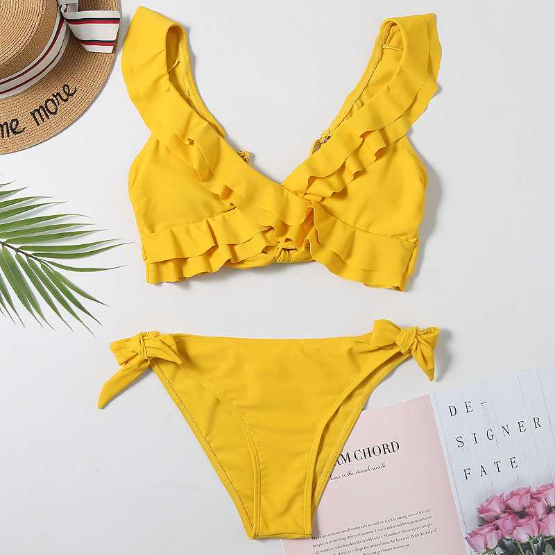 

Rhyme Lady 2020 Sexy Blue Bikini Set Swimsuit Female Push UP Swimwear Women High Cut Thong Brazilian Bikini Bathing Suit Biquini