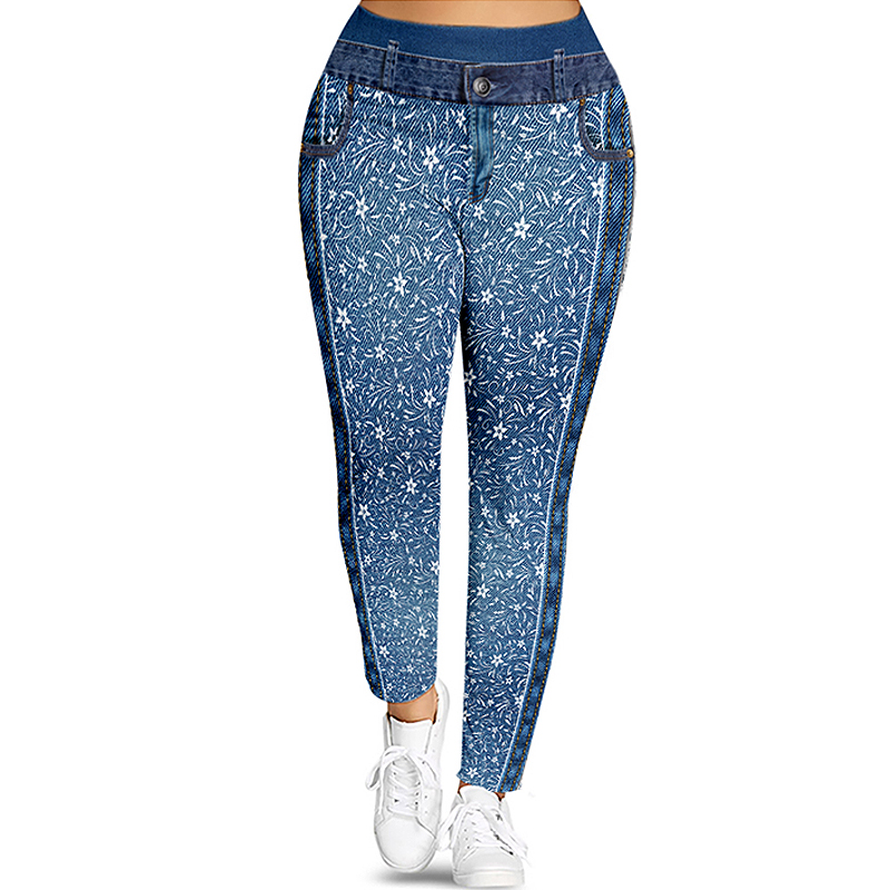 Floral Printed Jeggings Online Shopping 