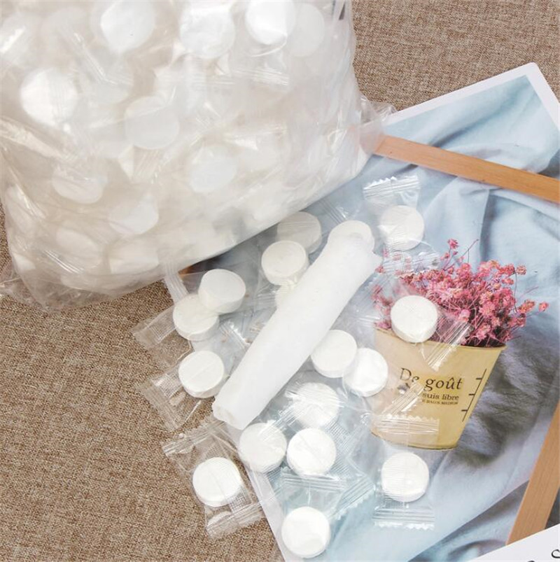 

Multi-Purpose 500Pcs/pack Compressed Towel Disposable Camping Wipes Tablets Reusable Travel Home Beauty Outdoors White Towel