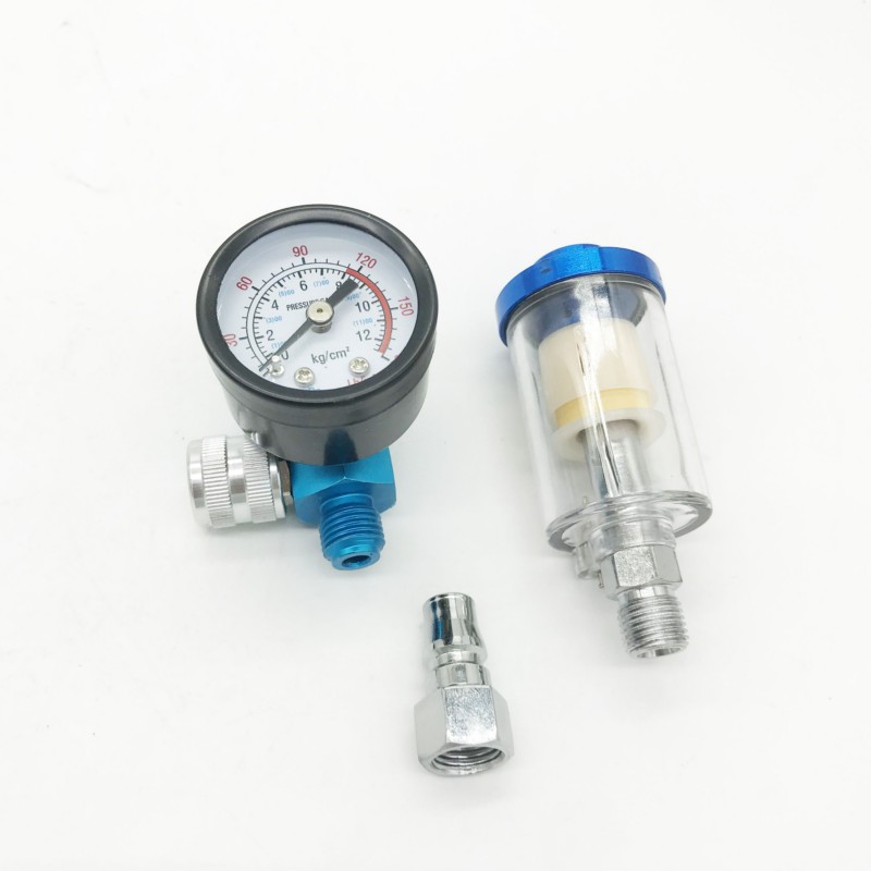 

Weta 3in1 spray paint gun Accessories Air pressure Regulator Gauge + oil water Filter + JP Adapter Airbrush tool USA 2-5 DAYS