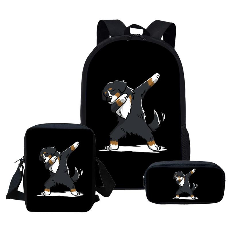 

IMIDO Bernese Mountain Dog School Backpack Girls Backpack Kids Escolares Infantis Children School Bags Satchel Mochilas Plecak