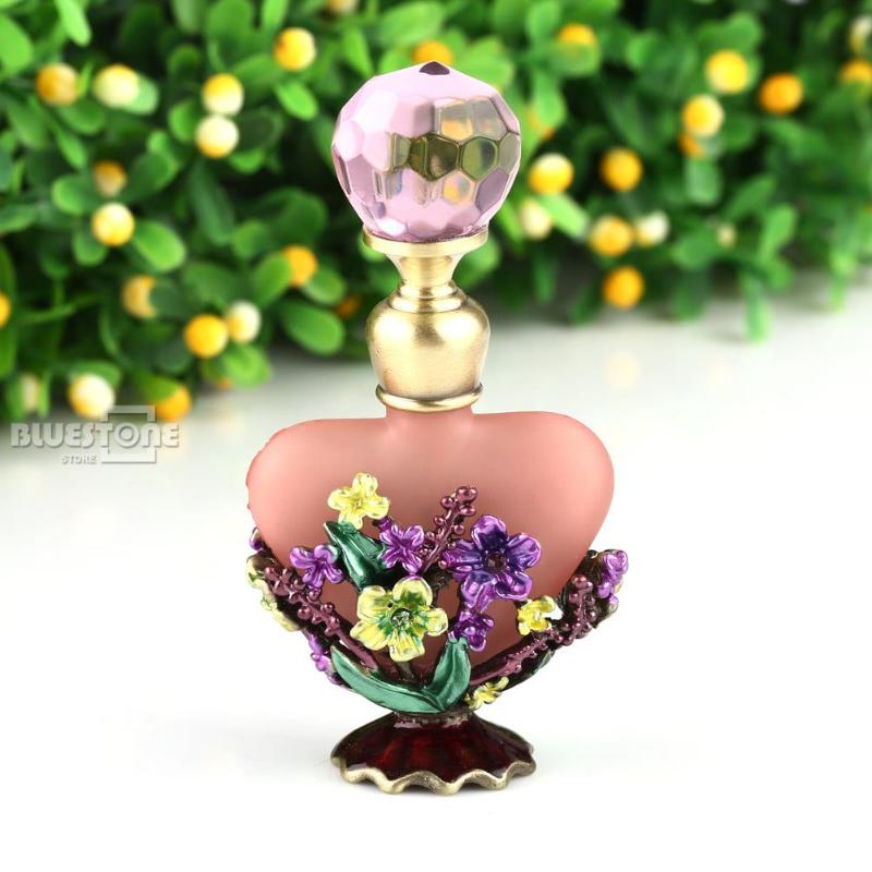 

5ml Vintage Mass of flowers Perfume Bottle Empty Refillable Antique Bottles Crafts