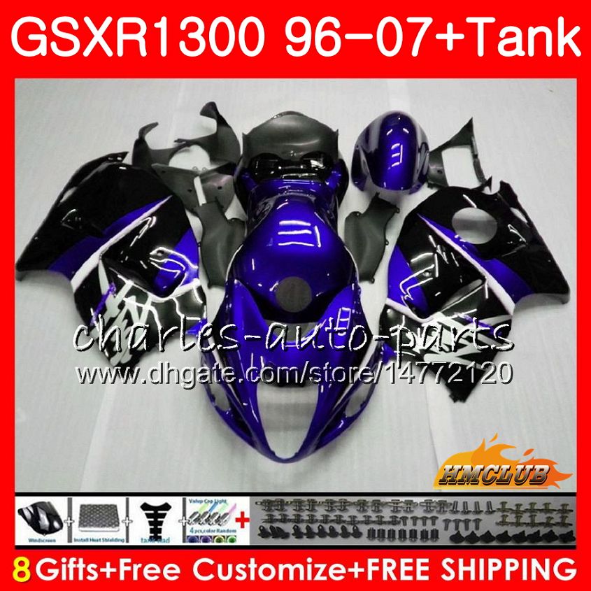 

Kit For SUZUKI GSXR 1300 blue black 1996 2002 2003 2004 2005 2006 2007 24NO.144 GSXR-1300 Hayabusa GSXR1300 96 02 03 04 05 06 07 Fairings
