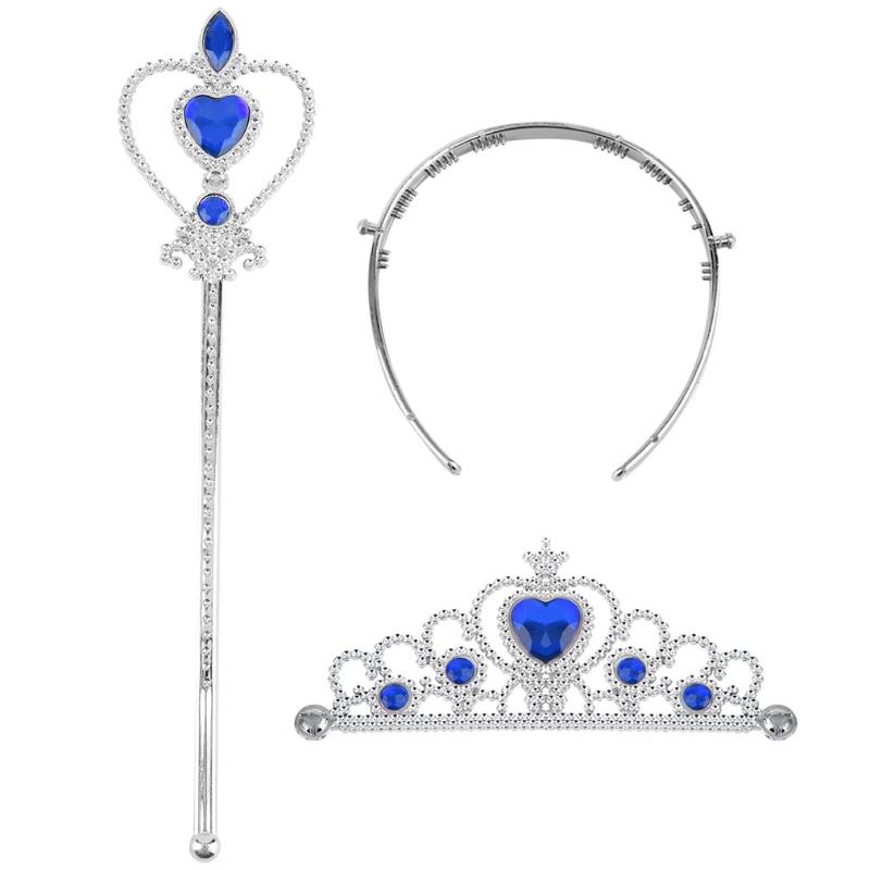 Le Ragazze Argento Diamante Stella Fata Principessa Bacchetta Costume Accessorio