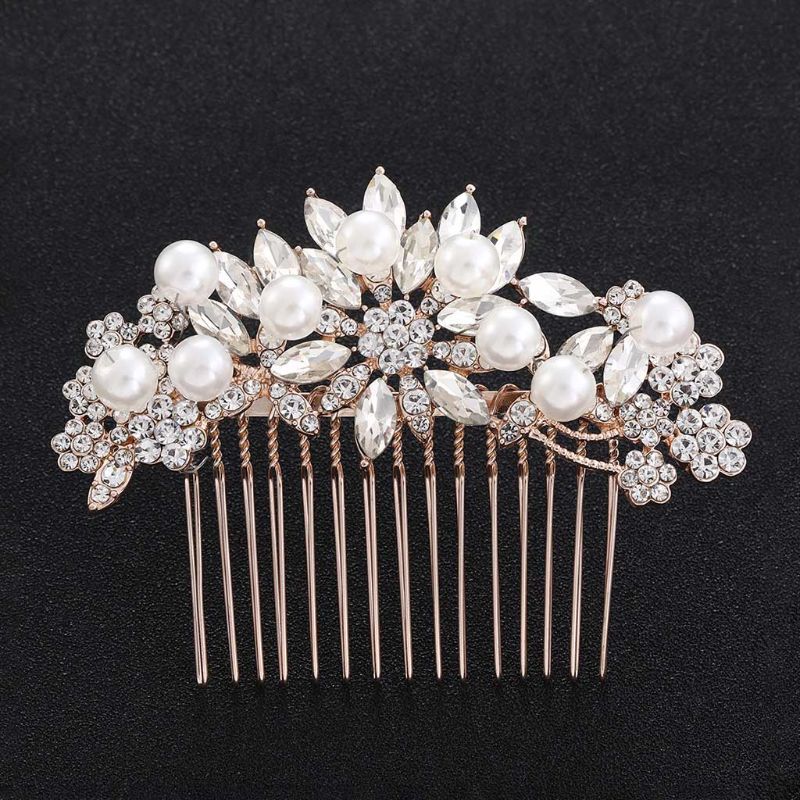 

2020 Vintage Bridal Hair Comb for Wedding Crystal Bridal Hair Pieces Bridesmaids Gift 83XF