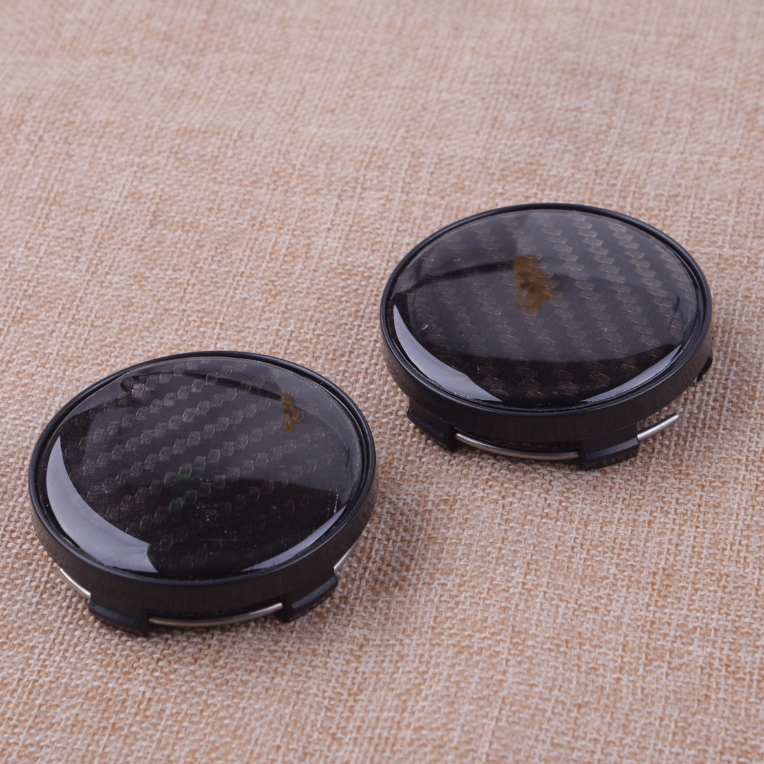 

High Quality 4pcs ABS Black 60mm 58mm Diameter Carbon Fiber Pattern Car SUV Wheel Center Hub Caps Cover Car Accessories