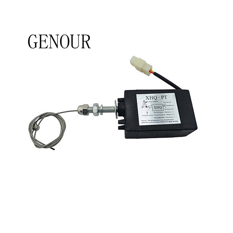 

Generator Accessories 12V 24V Diesel Engine Fuel Stop Solenoid Valve XHQ-PT Shutoff Solenoid on Pull Type Flameout Magnetic 90N-110N