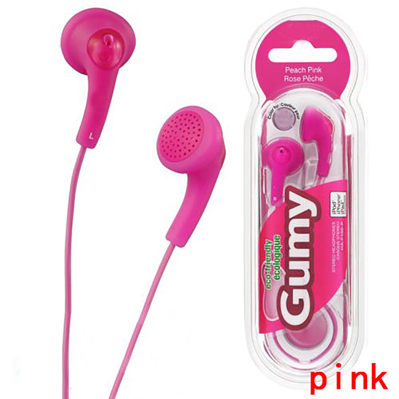 

New Gumy HA F150 Earphones Gummy Earphone Cell Phone Earphones Headphone Earbuds 3.5mm Without Mic & Remote For Samsung DHL free ship, Mixed color